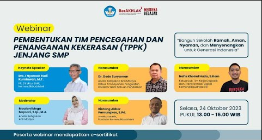 Cegah Kekerasan pada Peserta Didik, Direktorat SMP Dorong Pembentukan TPPK